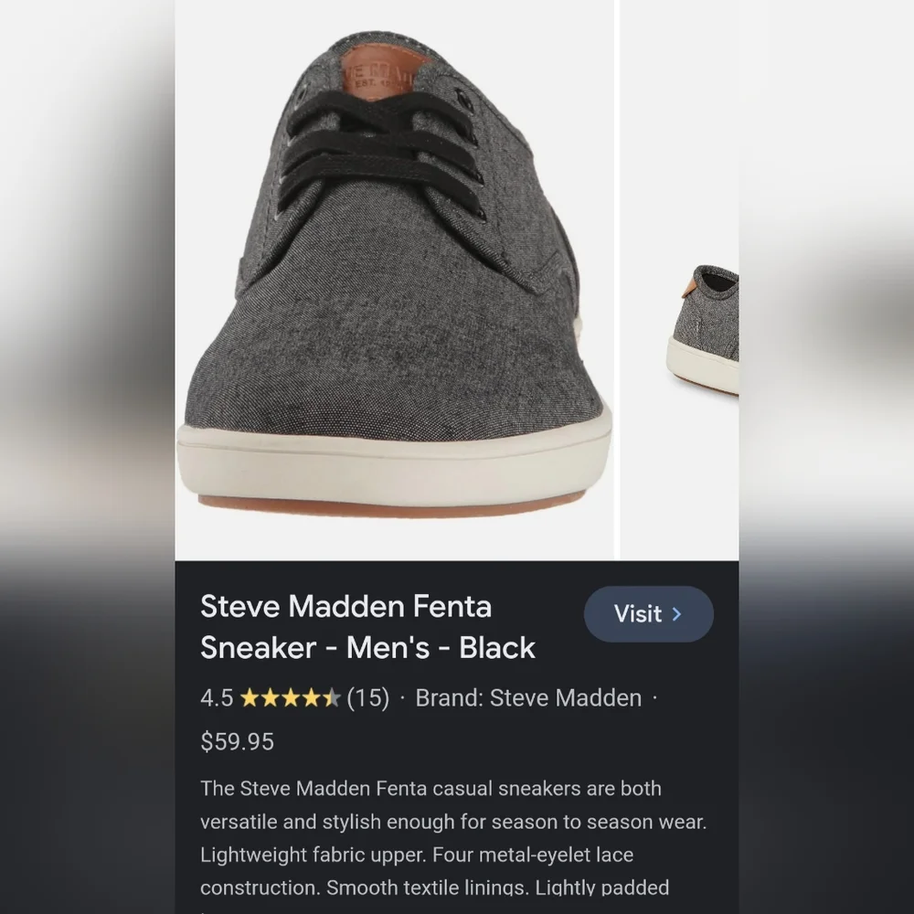 Steve Madden Fenta Mens Sneaker (Size 8M)